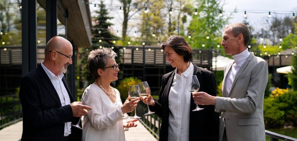 Guests at an exclusive event